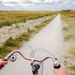 Cycling on Vlieland Wadden Islands Frisian Islands