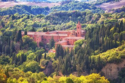 Abbey of monte oliveto bella toscana